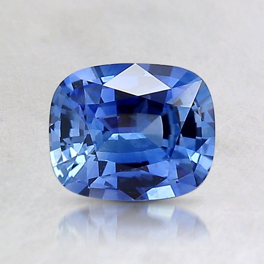 6.4x5.3mm Blue Cushion Sapphire