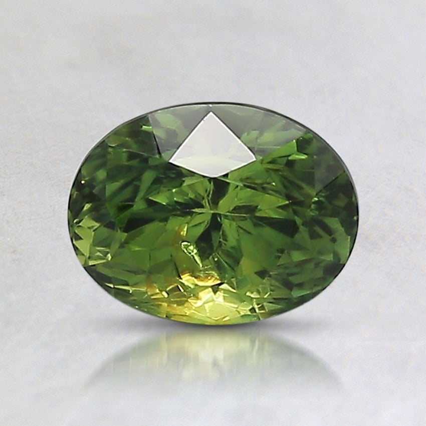 6.9x5.4mm Unheated Parti-Color Oval Sapphire