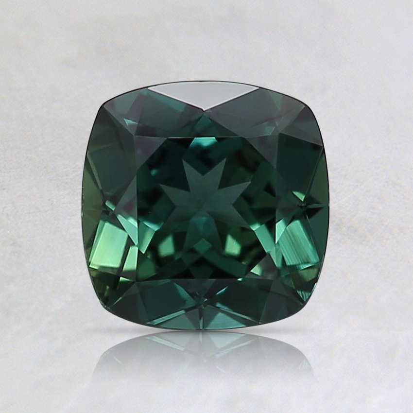 6.1mm Unheated Teal Cushion Sapphire