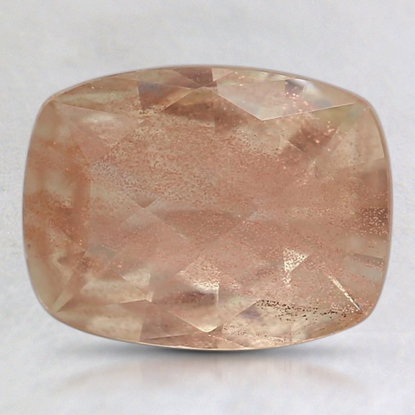 9x7mm Unheated Peach Cushion Oregon Sunstone