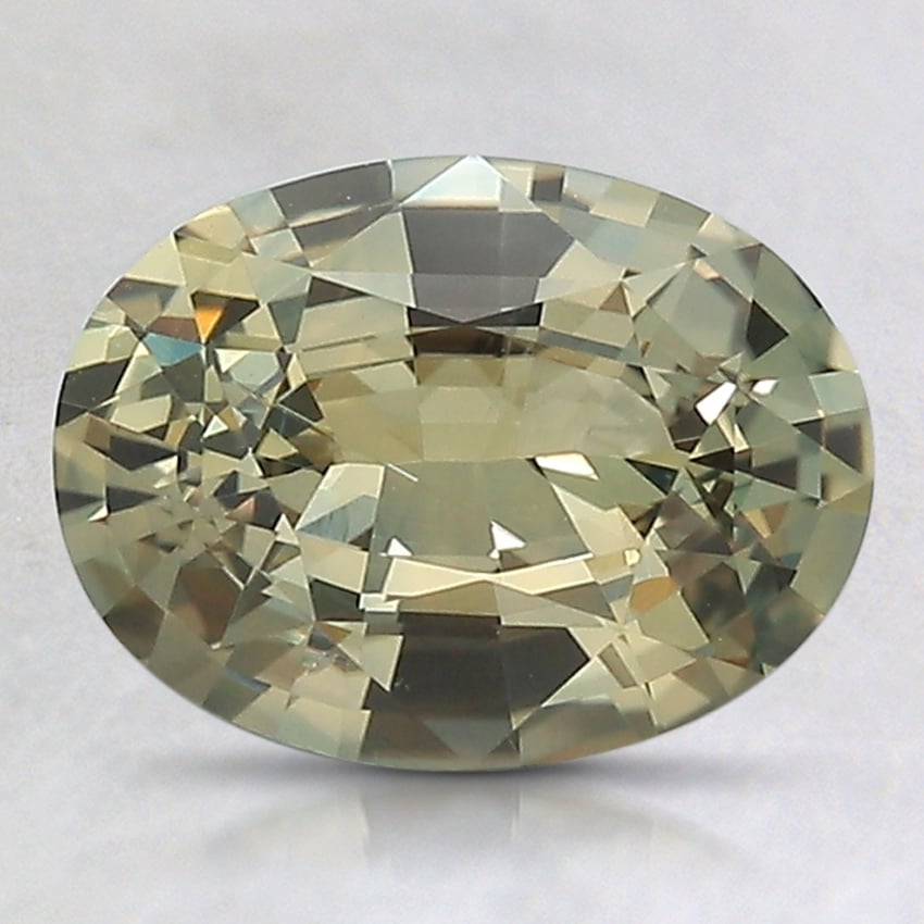9x6.8mm Yellow Oval Sapphire