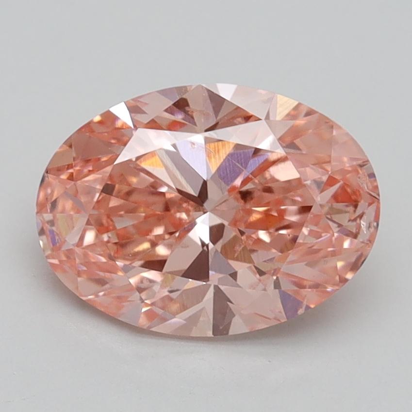 1.90 Ct. Fancy Vivid Pink Oval Lab Grown Diamond