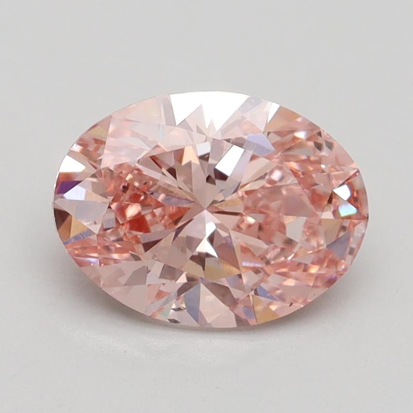 1.70 Ct. Fancy Intense Pink Oval Lab Grown Diamond