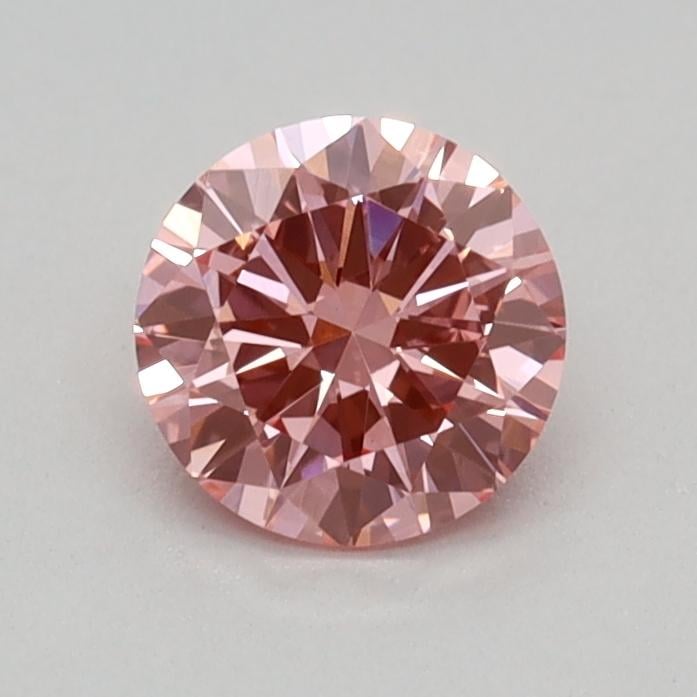 0.34 Ct. Fancy Vivid Pink Round Lab Grown Diamond