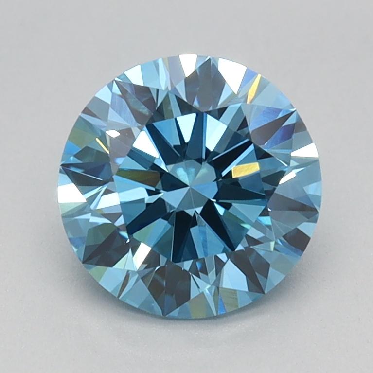1.02 Ct. Fancy Vivid Blue Round Lab Grown Diamond