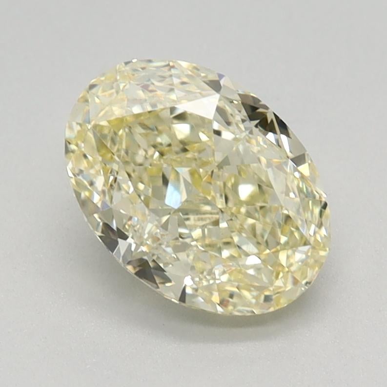 1.17 Ct. Fancy Light Yellow Oval Lab Grown Diamond