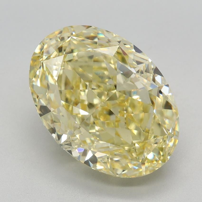 5.76 Ct. Fancy Intense Yellow Oval Lab Grown Diamond