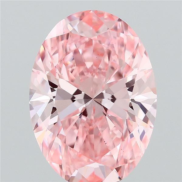 1.52 Ct. Fancy Vivid Pink Oval Lab Grown Diamond