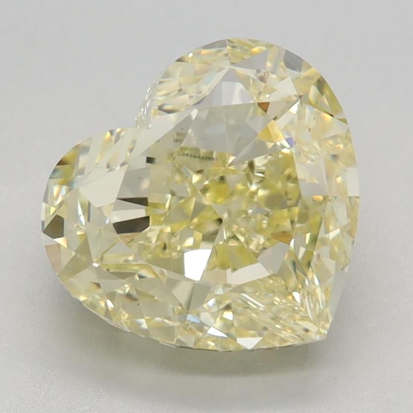 2.53 Ct. Fancy Intense Yellow Heart Lab Grown Diamond