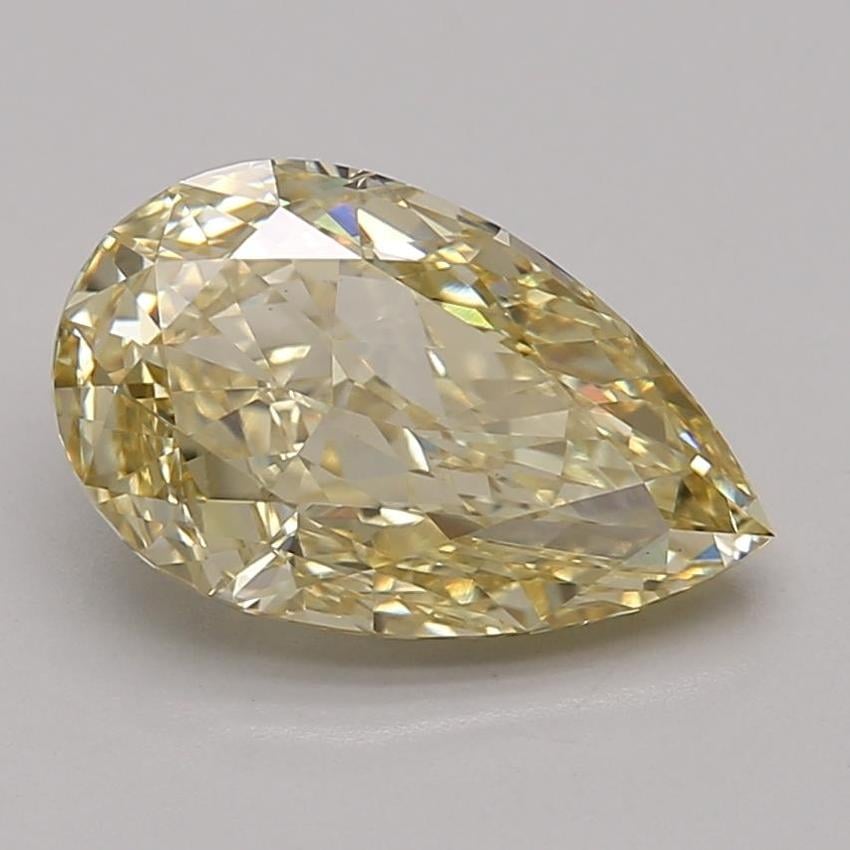 2.85 Ct. Fancy Intense Yellow Pear Lab Grown Diamond