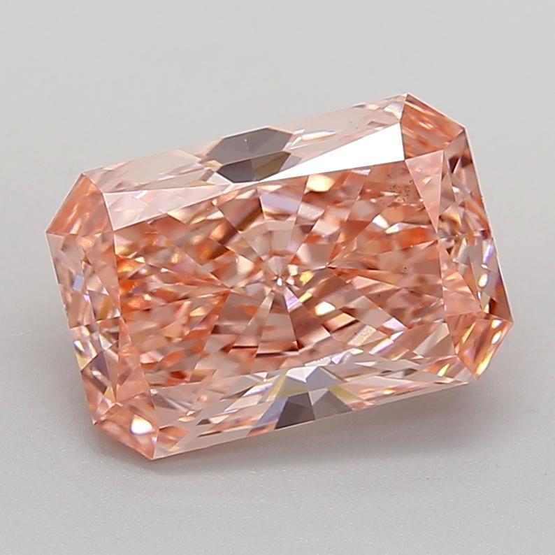 4.01 Ct. Fancy Vivid  Pink Radiant Lab Grown Diamond