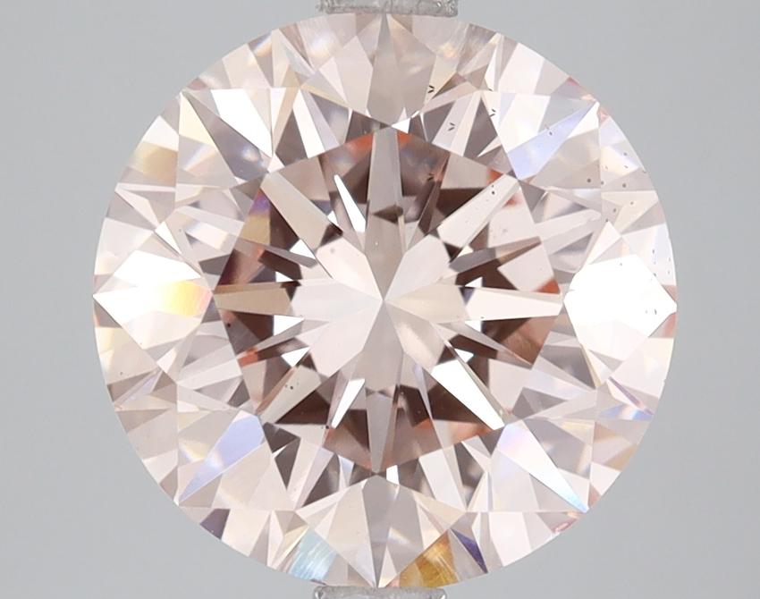 4.00 Ct. Fancy Light  Pink Round Lab Grown Diamond
