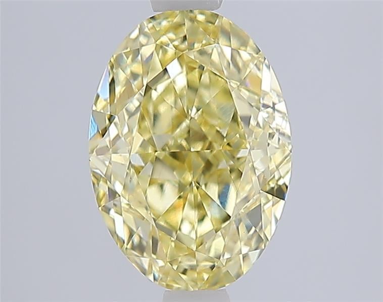 2.08 Ct. Fancy Intense  Yellow Oval Lab Grown Diamond