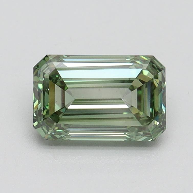 1.01 Ct. Fancy Intense Pacific Green Emerald Lab Grown Diamond