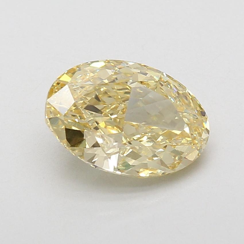 3.00 Ct. Fancy Intense Yellow Oval Lab Grown Diamond