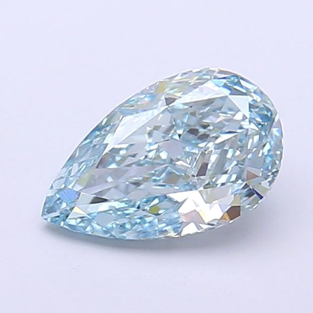 1.15 Ct. Fancy Vivid  Blue Pear Lab Grown Diamond