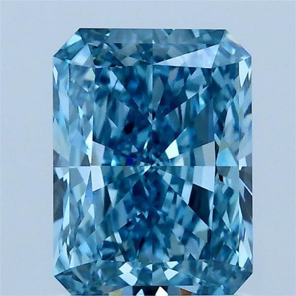 1.50 Ct. Fancy Vivid Blue Radiant Lab Grown Diamond