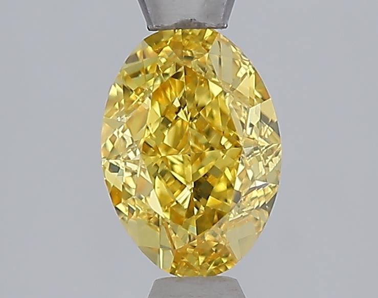1.00 Ct. Fancy Vivid Yellow Yellow Oval Lab Grown Diamond