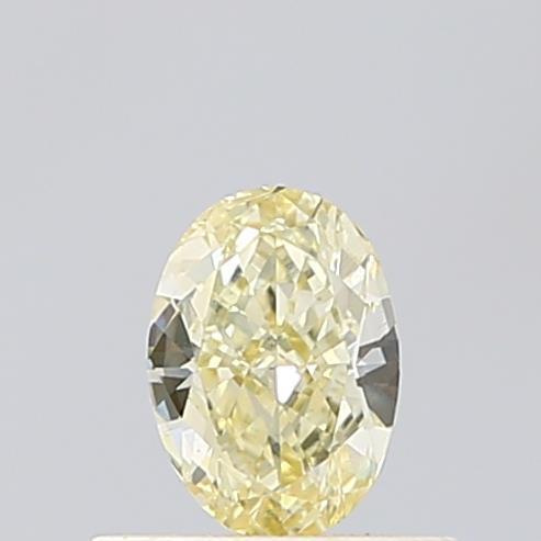 0.51 Ct. Fancy Light  Yellow Oval Lab Grown Diamond