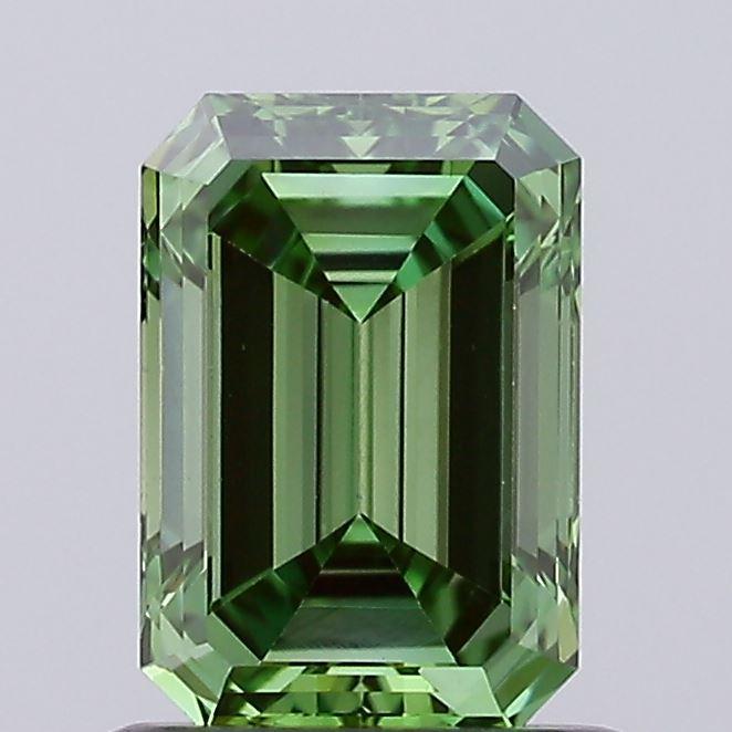 0.81 Ct. Fancy Vivid Green Emerald Lab Grown Diamond