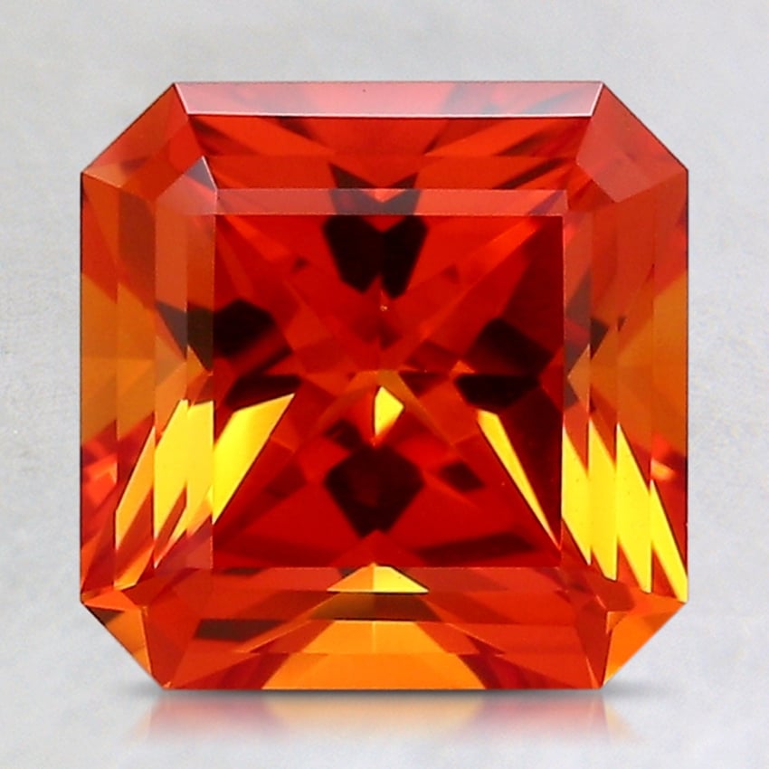 8.1mm Orange Radiant Lab Grown Sapphire