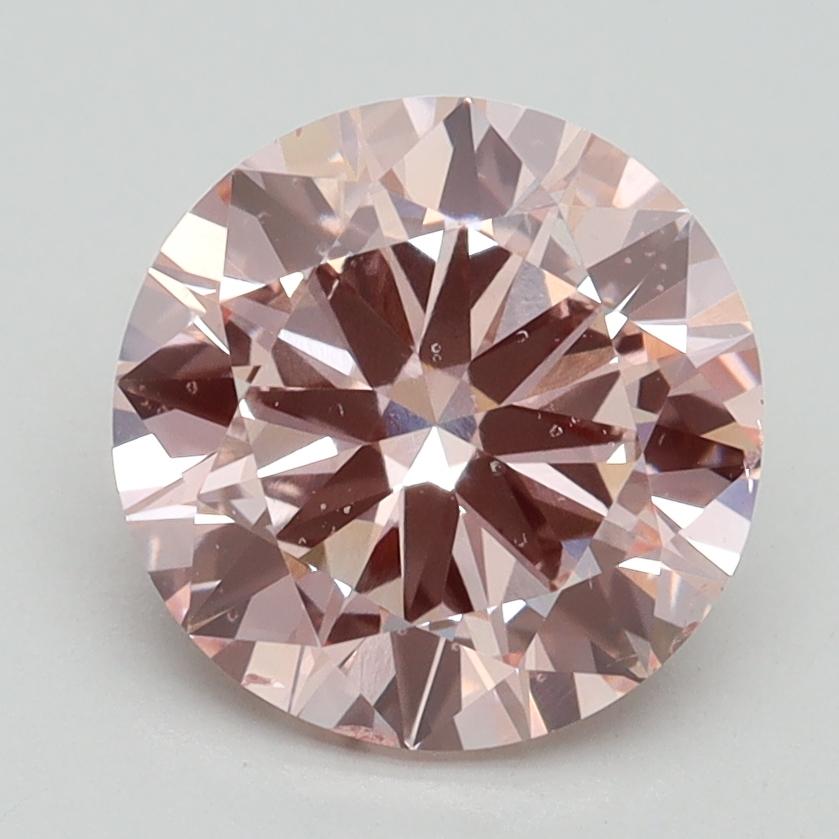 2.50 Ct. Fancy Intense Pink Round Lab Grown Diamond