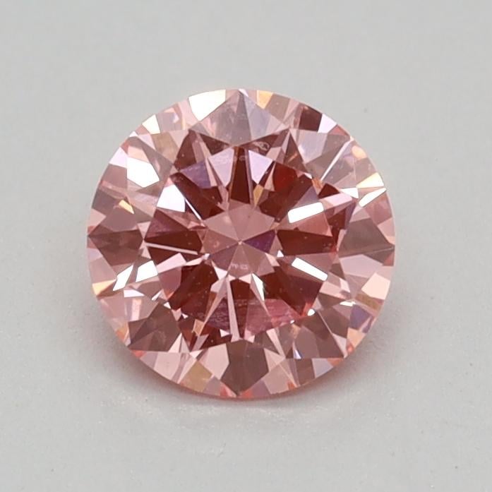 0.36 Ct. Fancy Vivid Pink Round Lab Grown Diamond