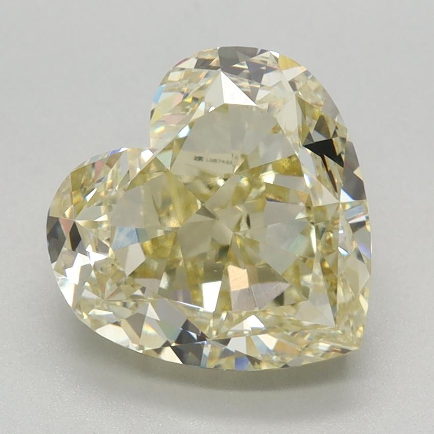 3.35 Ct. Fancy Intense Yellow Heart Lab Grown Diamond