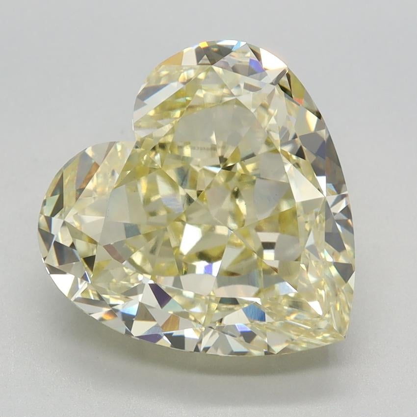 5.77 Ct. Fancy Yellow Heart Lab Grown Diamond