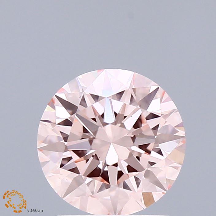 1.64 Ct. Fancy Intense Pink Round Lab Grown Diamond