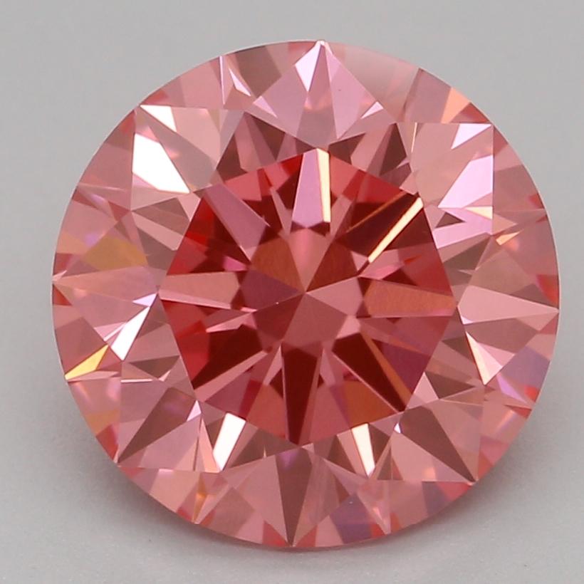 2.05 Ct. Fancy Vivid Pink Round Lab Grown Diamond
