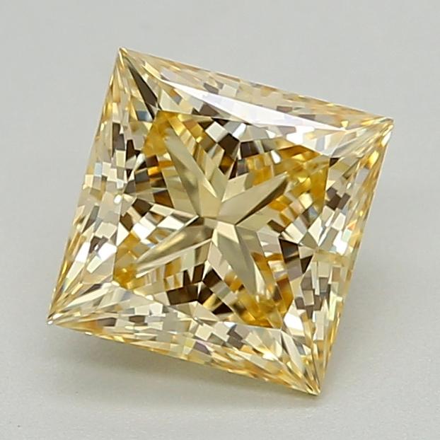 1.03 Ct. Fancy Light  Yellow Princess Lab Grown Diamond