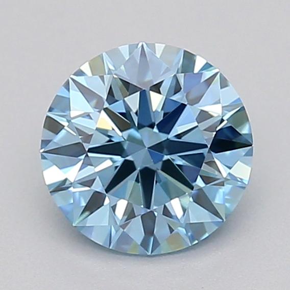 0.50 Ct. Fancy Vivid  Blue Round Lab Grown Diamond