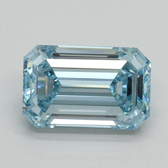 1.02 Ct. Fancy Intense Blue Emerald Lab Grown Diamond