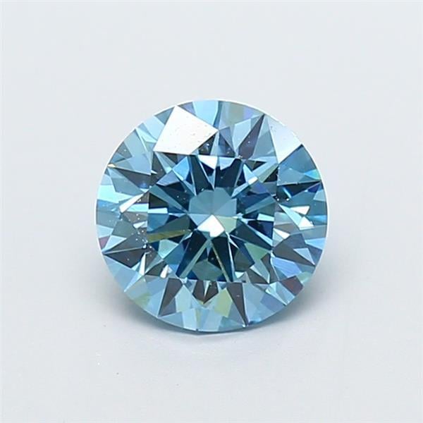 1.29 Ct. Fancy Vivid  Blue Round Lab Grown Diamond