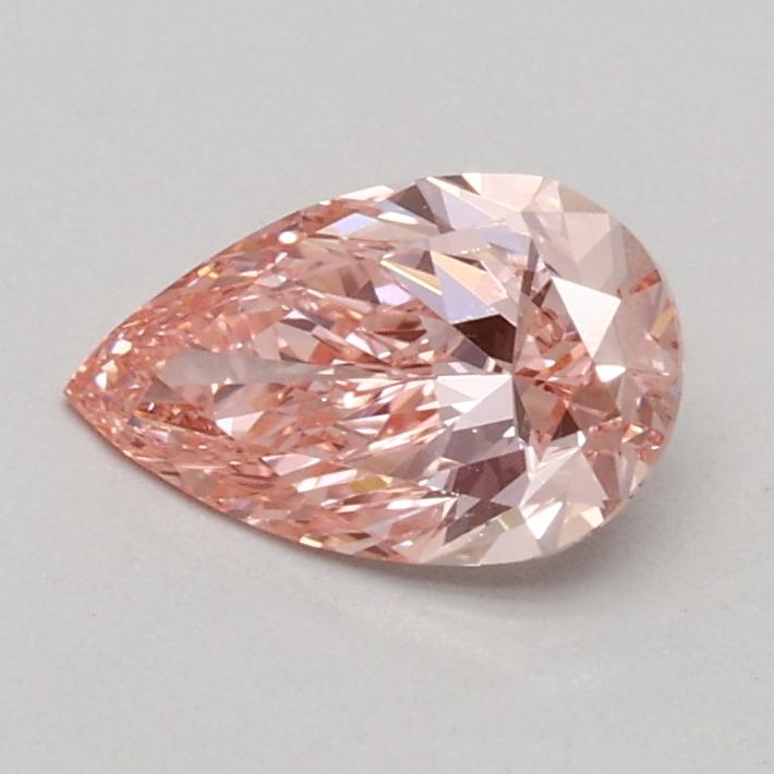 0.52 Ct. Fancy Intense Pink Pear Lab Grown Diamond