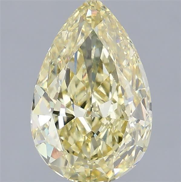 2.50 Ct. Fancy Yellow Pear Lab Grown Diamond