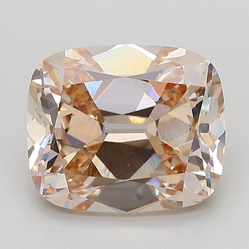 3.03 Ct. Very Light  Brown Cushion Lab Grown Diamond