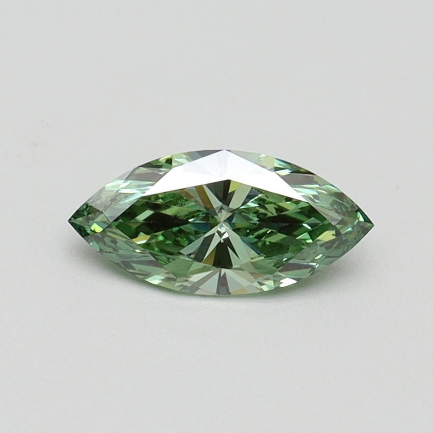 0.50 Ct. Fancy Vivid Green Marquise Lab Grown Diamond