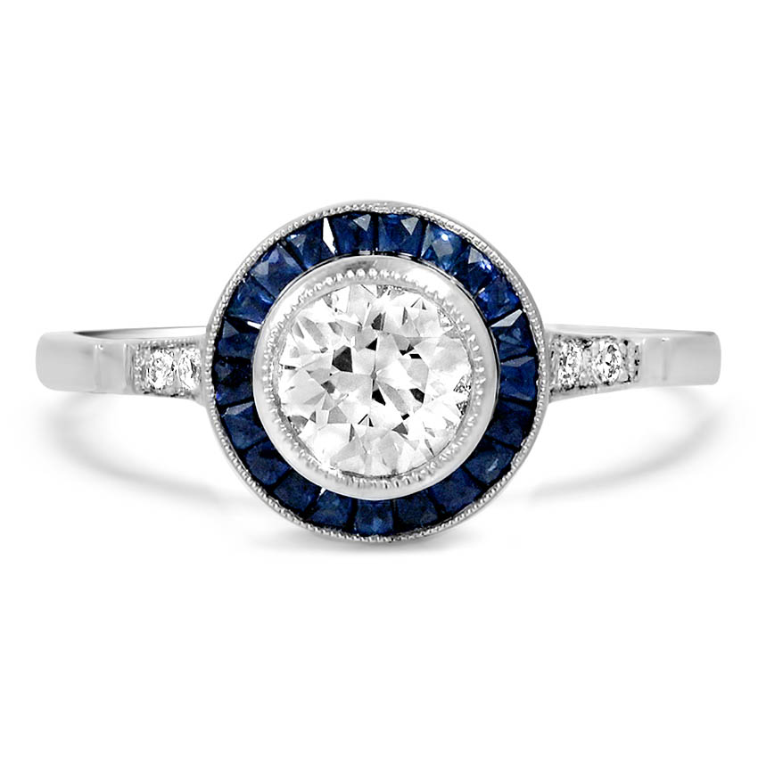 Art Deco Reproduction Diamond Vintage Ring