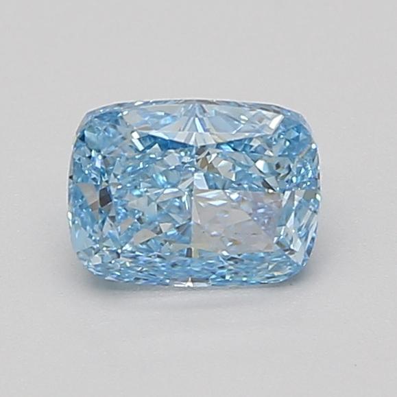 1.10 Ct. Fancy Vivid Blue Cushion Lab Grown Diamond