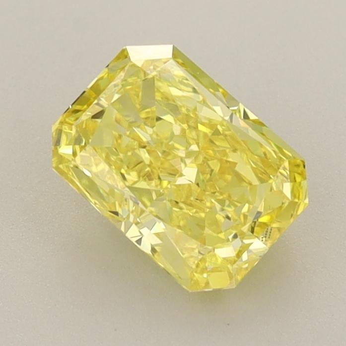 1.11 Ct. Fancy Vivid  Yellow Radiant Lab Grown Diamond