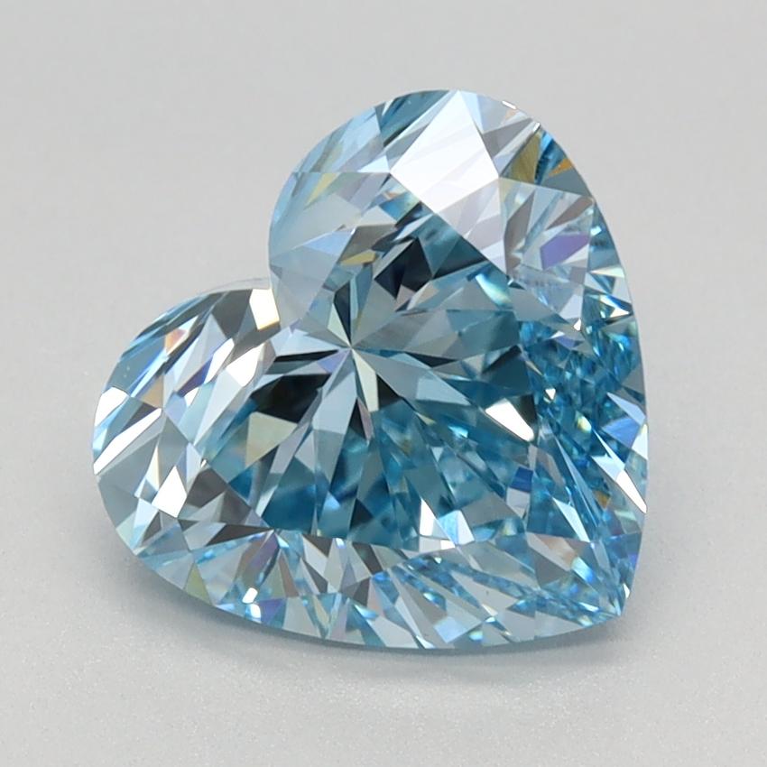 2.10 Ct. Fancy Vivid Blue Oval Lab Grown Diamond