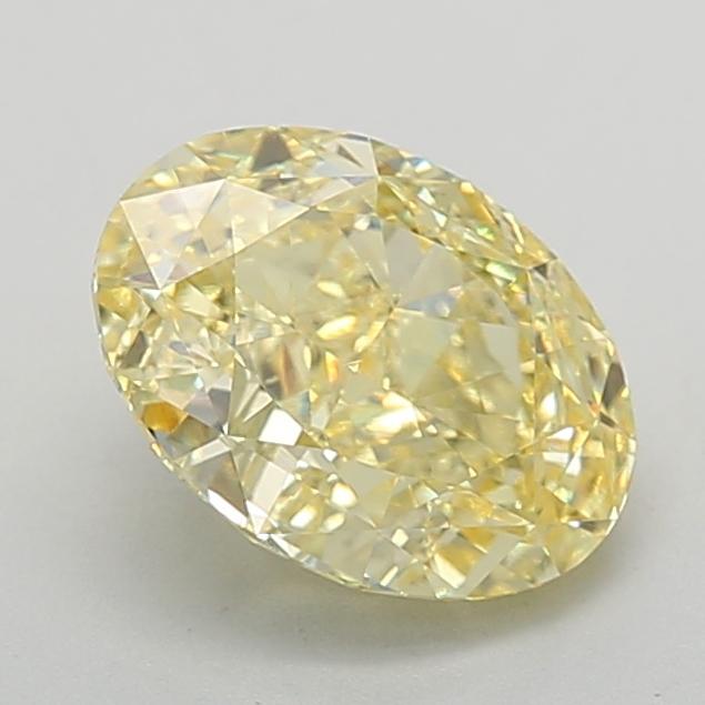 2.67 Ct. Fancy Intense Yellow Oval Lab Grown Diamond