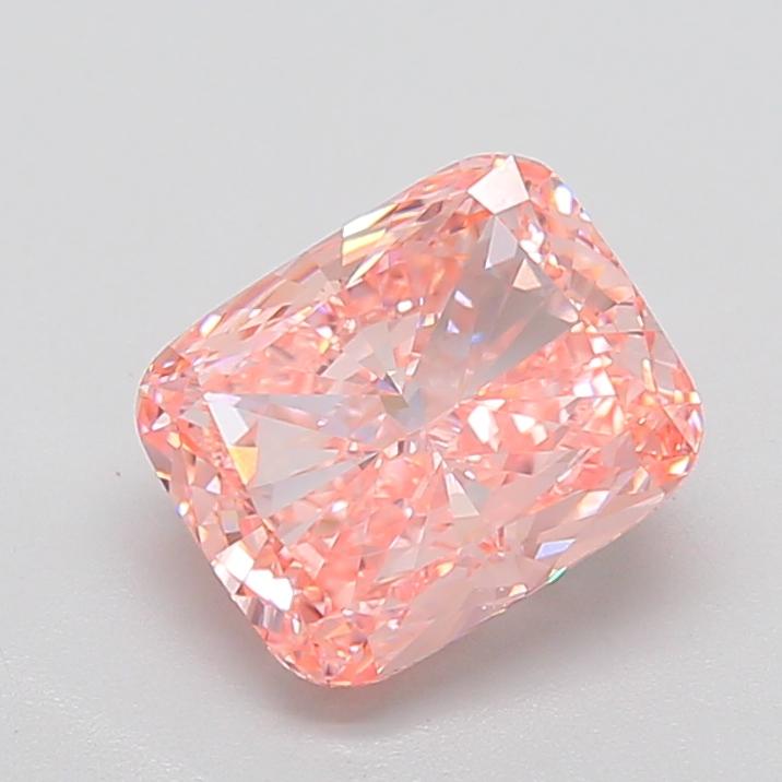 4.04 Ct. Fancy Intense Pink Cushion Lab Grown Diamond