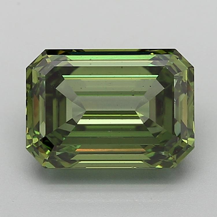 4.53 Ct. Fancy Vivid  Green Emerald Lab Grown Diamond