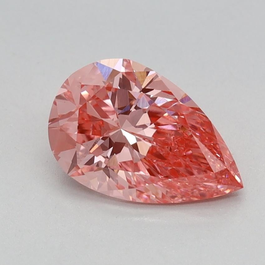 0.91 Ct. Fancy Vivid Pink Pear Lab Grown Diamond
