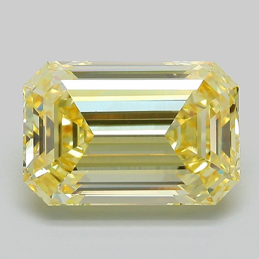 5.04 Ct. Fancy Intense Yellow Emerald Lab Grown Diamond