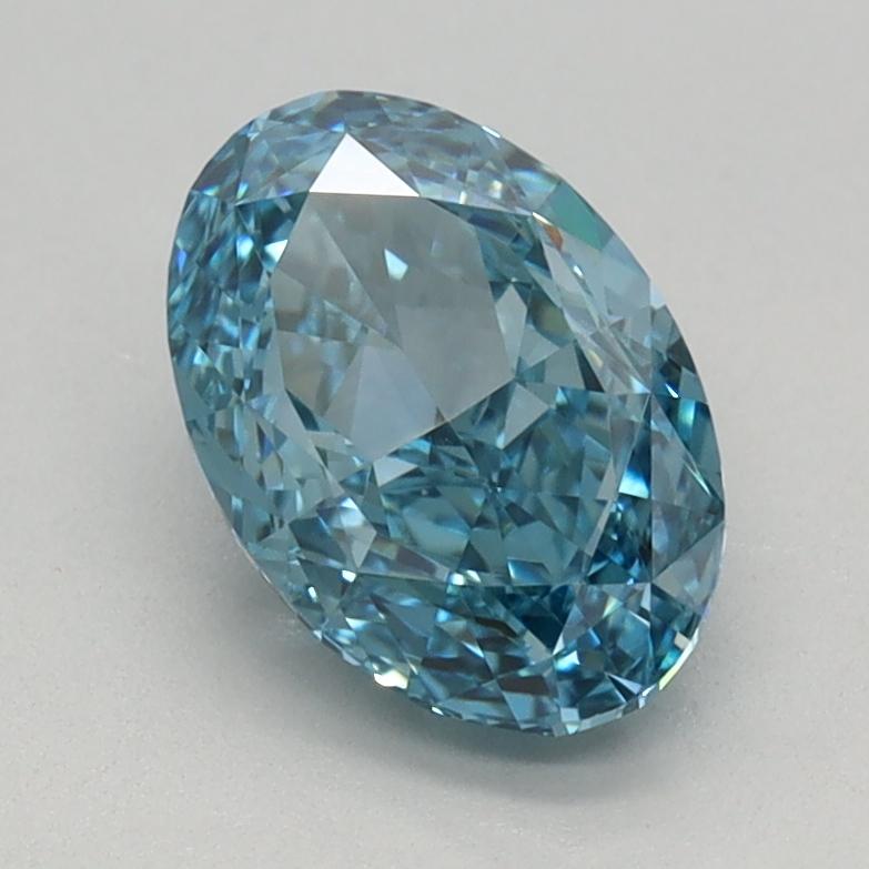 1.09 Ct. Fancy Vivid Blue Oval Lab Grown Diamond