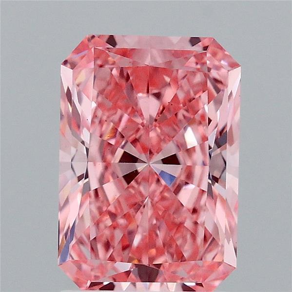 2.08 Ct. Fancy Vivid Pink Radiant Lab Grown Diamond
